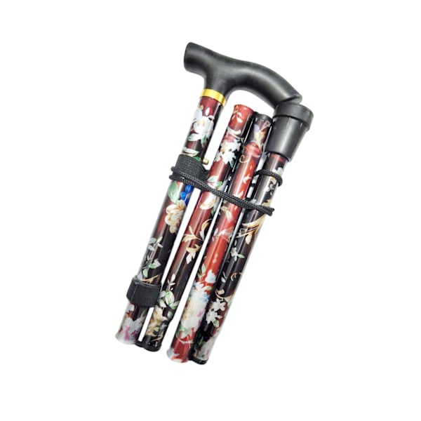 1/2/3 foldestang Justerbar 5-sektions håndcampingstang sort 84-93 cm Black 84-93cm 2Set