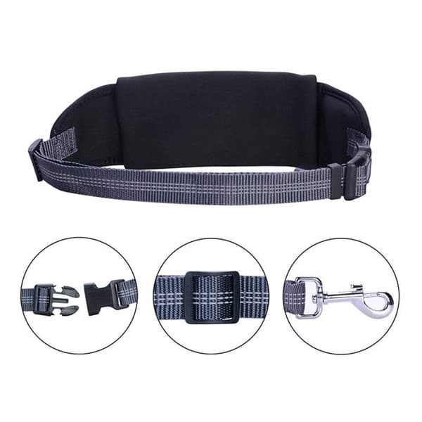 Fleksibel hundesnor med mavepose, sort black