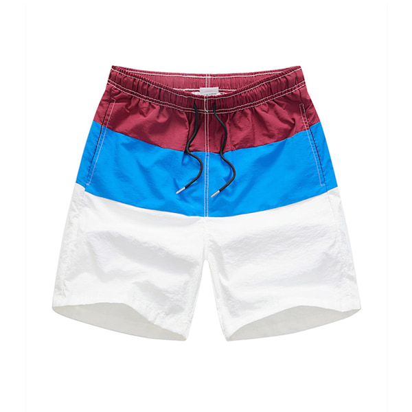 1/2/3/5 Pustende og stilige shorts for menn - for sommeren Blue and Wine Red M, Blue and Wine Red M,1 1 Pc