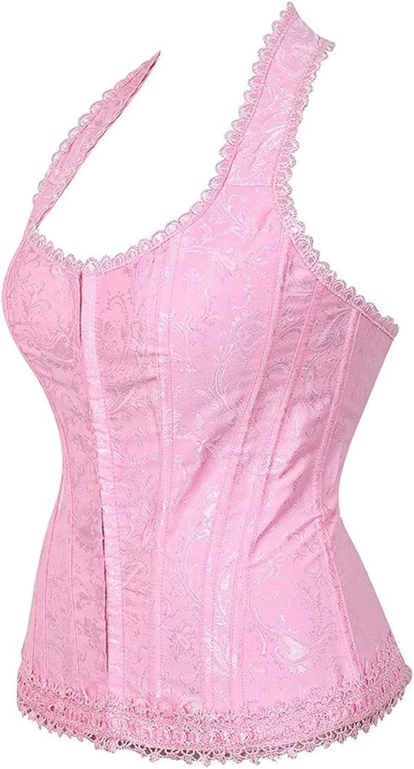 Naisten korsetit Overbust Bustier Top Gothic Sexy Shoulder 603 603 2XL
