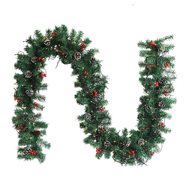 Christmas Garland 10FT Outdoor Xmas Garland Pine Garland kanssa