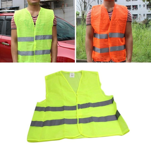Refleksvest for voksne & barn / Refleks - Flere farger GrønnGul GreenYellow Barn - Grön