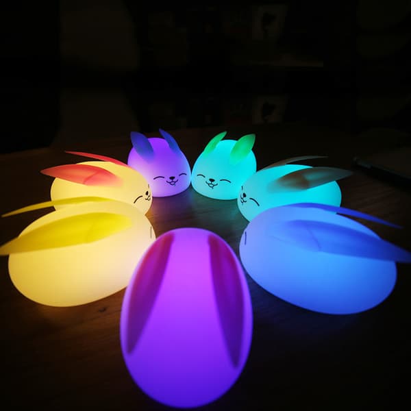 Rabbit Night Light Genopladelig børneværelseslampe