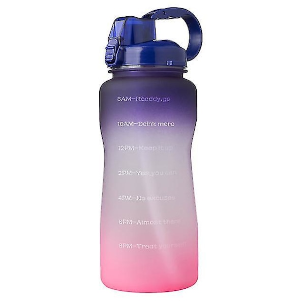 Lohill 2000ml utomhusvattenflaska med tidsmarkör style4