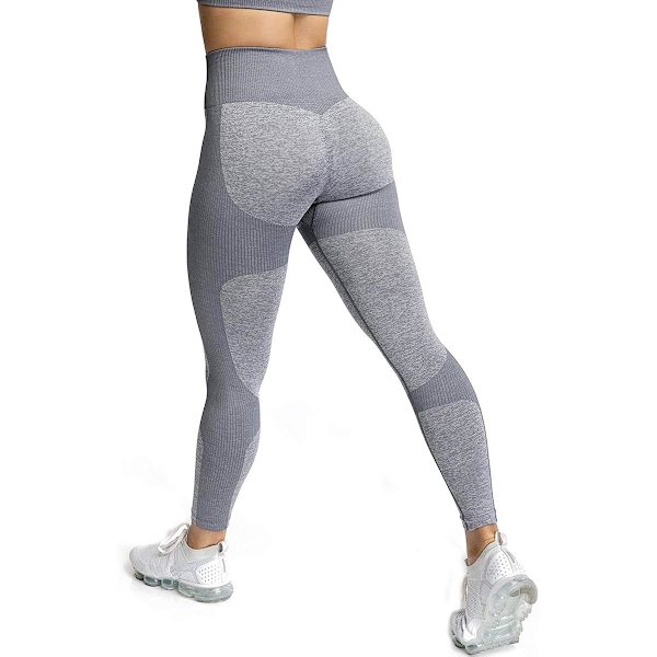 Kvinnors sömlösa joogaleggingsit med hög midja Stretch Gym Workout
