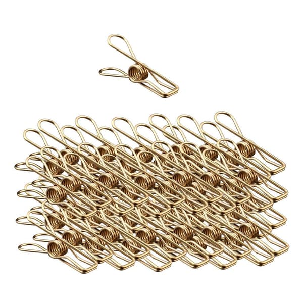 1/2/3/5 guldbelægning rustfrit stål wire Clips vindtæt