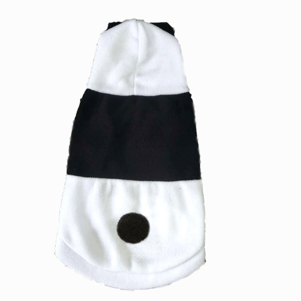Kæledyr efterår og vintertøj, Panda Baby sort og sort Black L