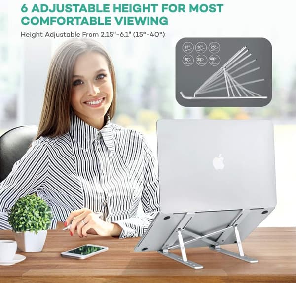 Flexibelt Laptopbord Ergonomisk Kompakt Bärbar Datorstativ-Julklappa