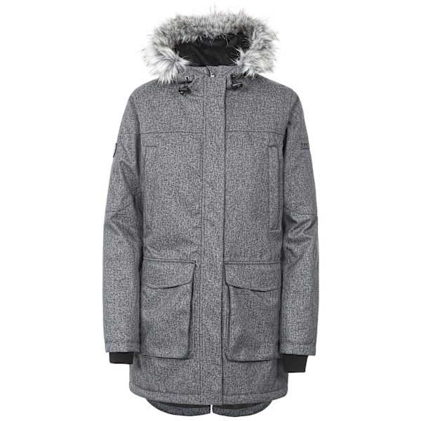 Trespass Ladies/Ladies Thundery vedenpitävä takki musta/hopeamusta/hopeaharmaa Black/Silver Grey M