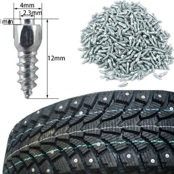 1 sarja autonrenkaiden nastat liukuesteruuvit auto moottoripyörä C: 100 kpl
