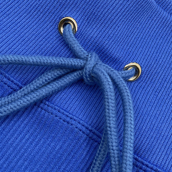 Kvinnor Ribbade Leggings Sömlös Dragsko Yoga Sports Tights Blue