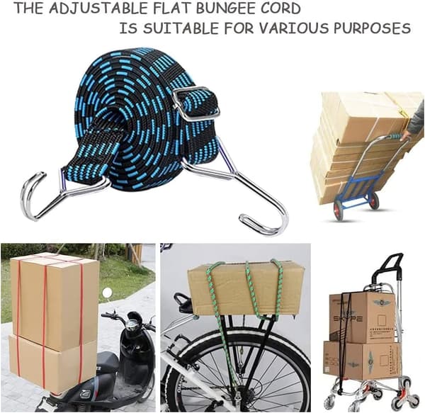 2 bagagestropper til at fastgøre stropper til transport, camping