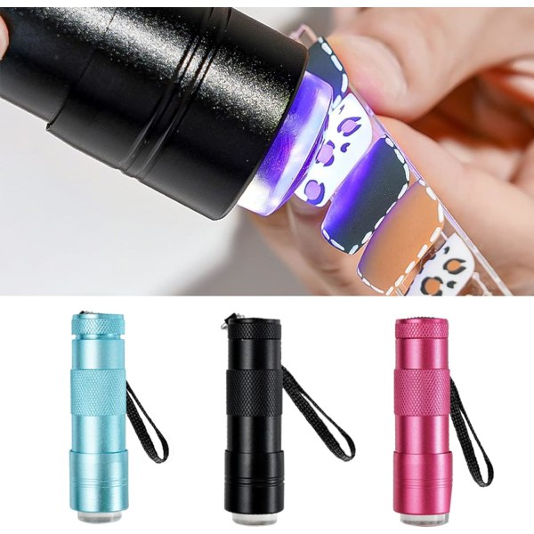 Nail Art Ficklampa, Handhållen UV LED Nail Torklampa
