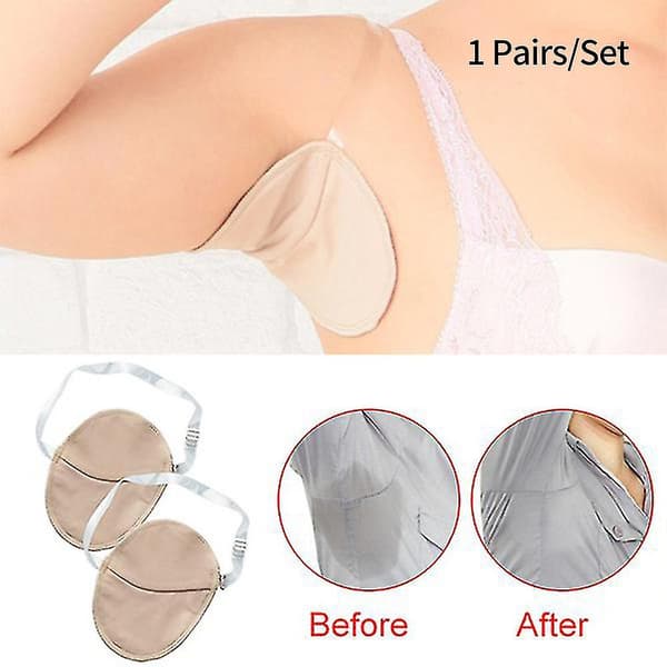 1 par underarm svedbeskyttelse Pad Armhule svedabsorberende Vaskbar null null none