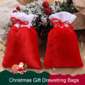 10X Dragsko påsar Julklappsinpackningspåsar Xmas Förvaring