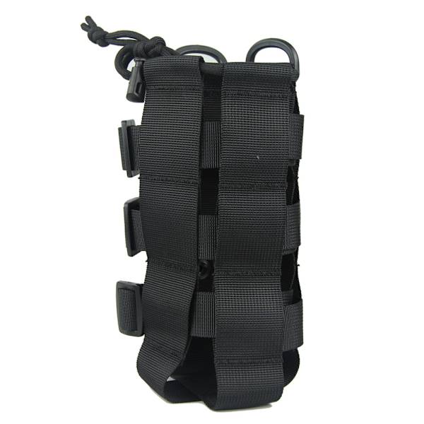 Multifunksjonell vannflaskeholderpose Justerbar vannkoker med doble spenner utendørs brun Brown With Shoulder Strap
