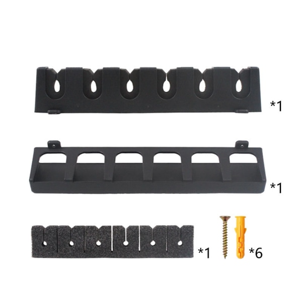 Fiskestangholder Vertikal stangholder Fiskestangholder Garagevæg Loftstangholder Vertikal fiskestangholder 8 huller 8 holes Horizontal