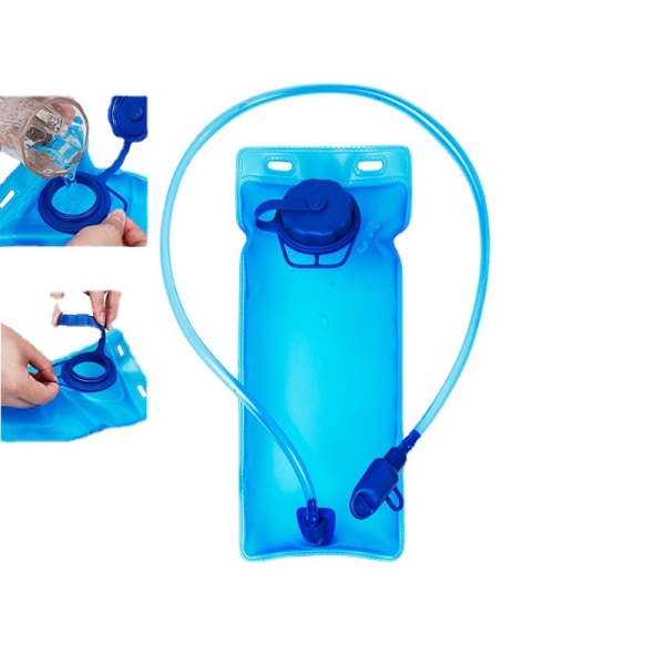 1 pack hopfällbar vattenbehållare, BPA-fri vattenpåse i plast.
