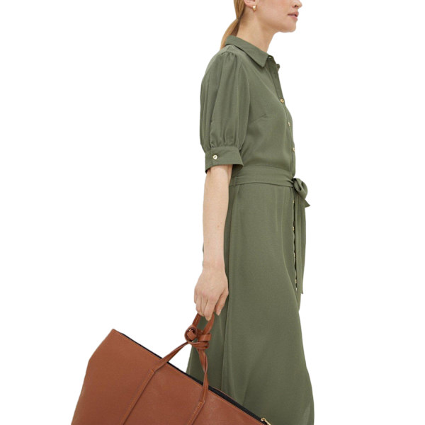Dorothy Perkins naisten/naisten midipaitamekko vyöllä Khaki Khaki 8 UK
