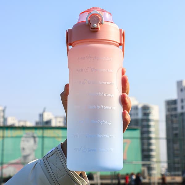 Vattenflaska Sport drickskopp Pink Pink 2000ml