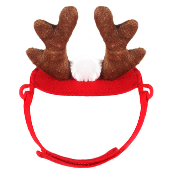 Tillbehör för husdjur Jultillbehör Hund Hårnål Katttillbehör Julhornshorn Pannband Hundhatt Antlers