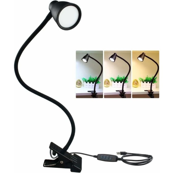 LED Clip Lamp, Clamp Skrivbordslampa, Sänglampor och Bordslampor, Kap