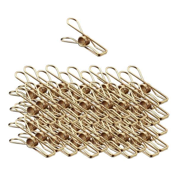 1/2/3/5 guldbelægning rustfrit stål wire Clips vindtæt