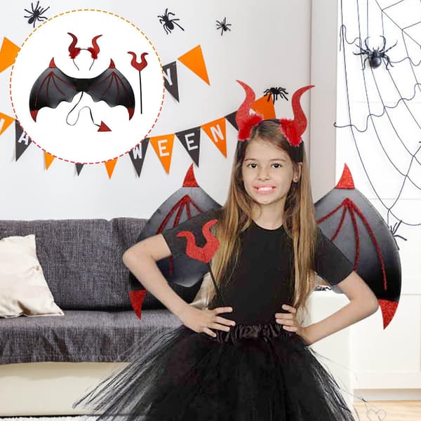 Halloween Decor Halloween Devil Wings B
