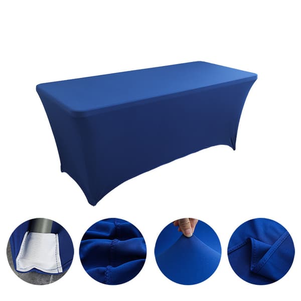 Cover Monterad polyesterduk Stretchduk blue