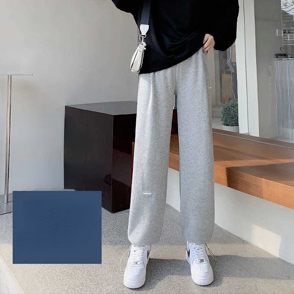 Bundle Feet Harem Bukser Kvinder Solid Causal Kvindebukser Løst tøj sort plus fløjl black plus velvet 4XL