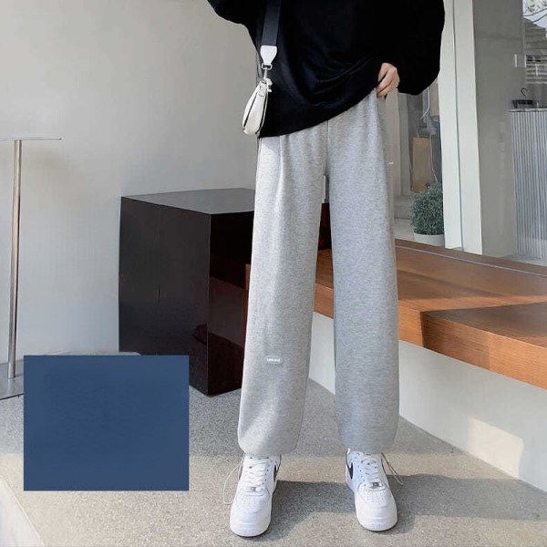 Bundle Feet Harem Bukser Kvinder Solid Causal Kvindebukser Løst tøj sort plus fløjl black plus velvet XXXL