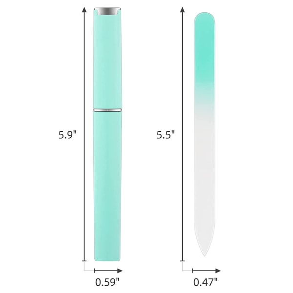 3 st 14cm nagelfilar, glasnagelfilar i tub