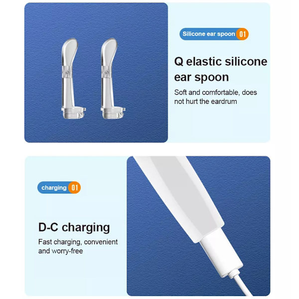 Earwax Remover HD Camera Langaton Endoskoopin puhdistus Otoskooppi white