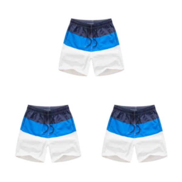 1/2/3/5 Hengittävät ja tyylikkäät miesten shortsit - kesään Sininen ja tummansininen XL,1 Blue and Dark Blue XL,1 3PCS