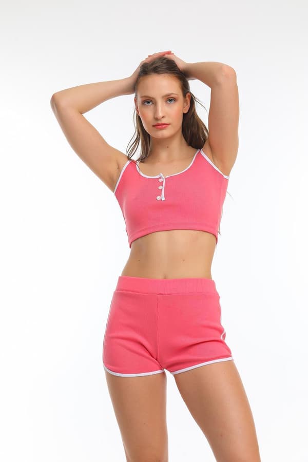 Crop toppi ja shortsit setti - Högstaberg MultiColor MultiColor M
