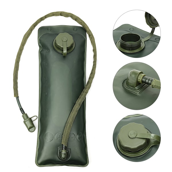 Vattenpåse Byte av innerväska Utomhusresor Vattenblåsa Army green Army green 3L