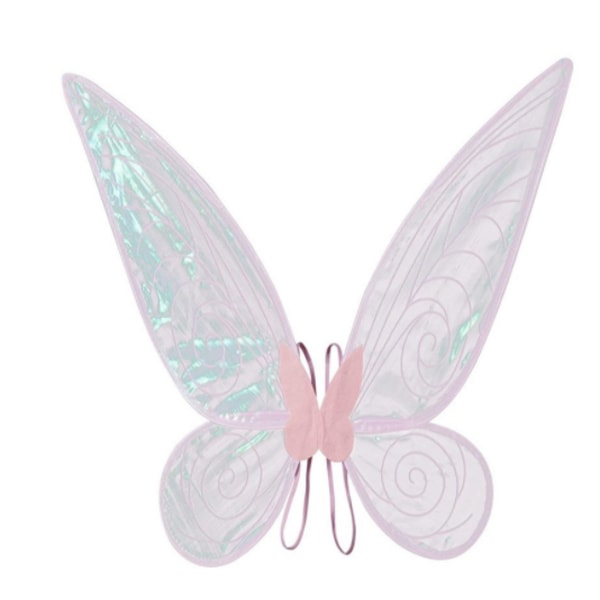 Shiny Fairy Wings Voksen Transparent Wings Halloween kostume pink