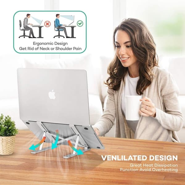 Flexibelt Laptopbord Ergonomisk Kompakt Bärbar Datorstativ-Julklappa