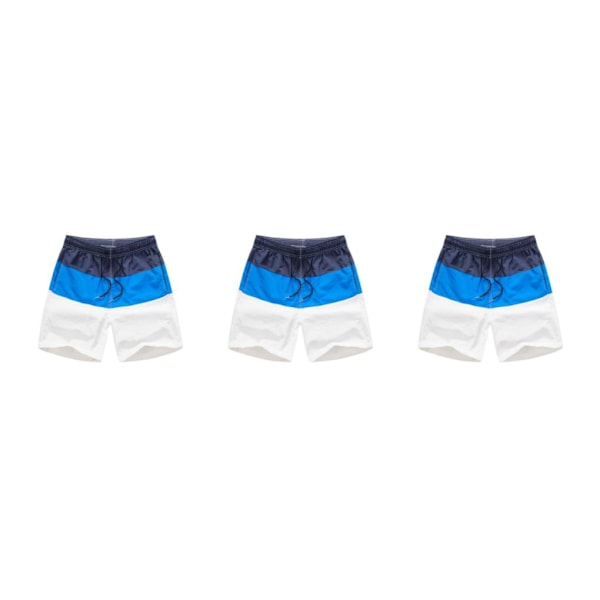 1/2/3/5 Hengittävät ja tyylikkäät miesten shortsit - kesään Sininen ja tummansininen XL,1 Blue and Dark Blue XL,1 3PCS