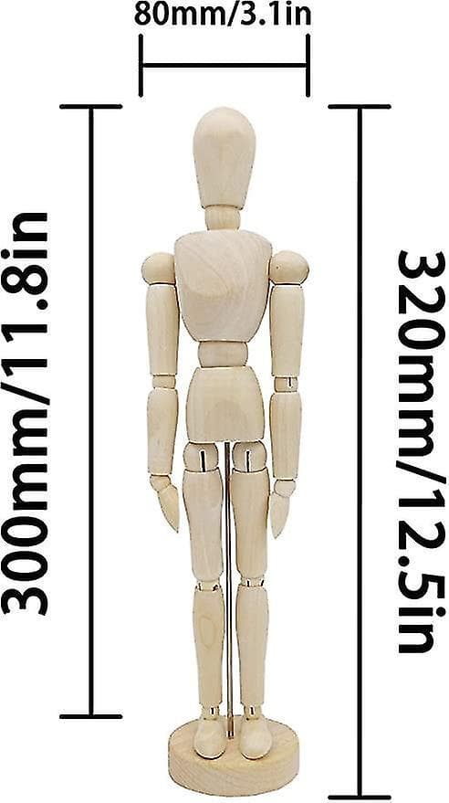 Tre mannequin mann 12 fleksibel justerbar tegning figur