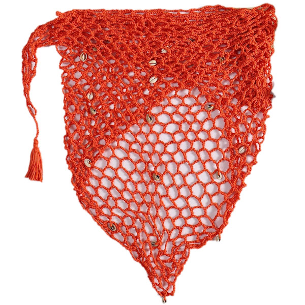 Dambaddräkt Sarong-omlottkjol Beach Cover Up Baddräkt Bikini Cover-Ups Badkläder Orange