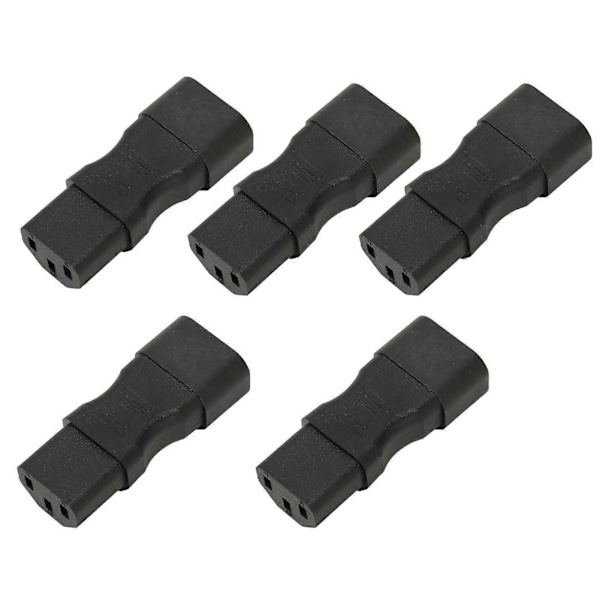 5 st IEC320 C14 till IEC240 C13 Strömadapterkontakt PDU Strömförlängningssladd för Dator TV Skrivare Monitor 250V 2.5A 10A