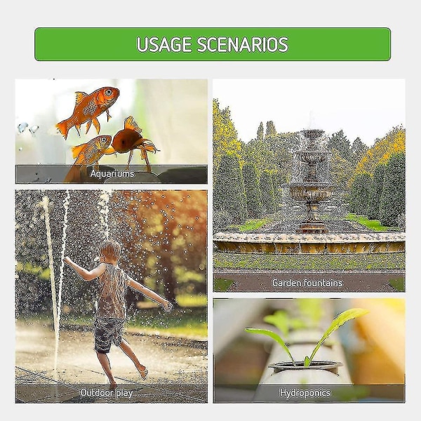 Dykpumpe, vandpumpe med springvandspumpe med 5 fods kraft