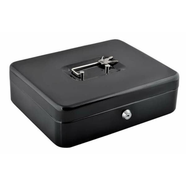 Kasseboks, Sort - 30 x 24 x 9 cm Black Svart