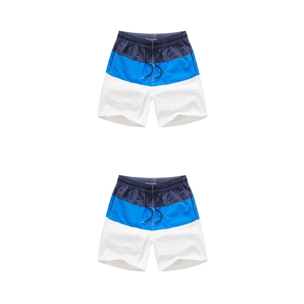 1/2/3/5 Hengittävät ja tyylikkäät miesten shortsit - kesään Sininen ja tummansininen XXL,1 Blue and Dark Blue XXL,1 2PCS