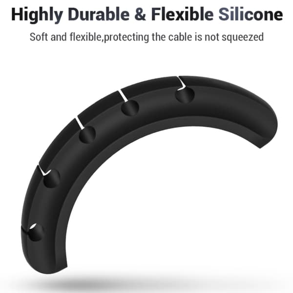 Cable Organizer Kabel Silikone Management Clips Kabelholder 5 holes