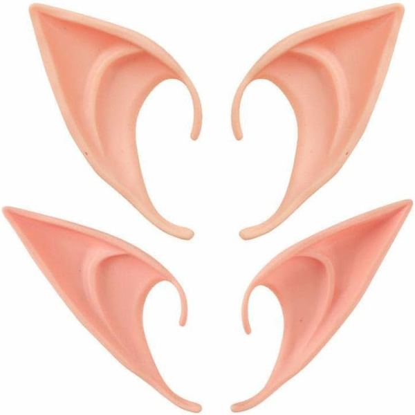 2 ParCosplay Fairy Pixie Elf Ears Accessoarer Halloween Party Anime