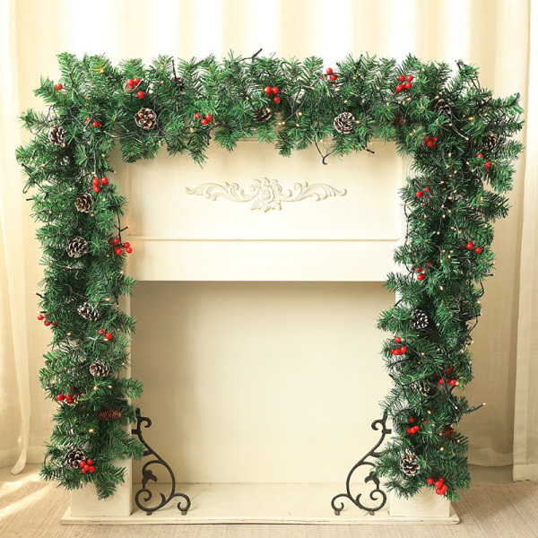 Christmas Garland 10FT Outdoor Xmas Garland Furukirland med