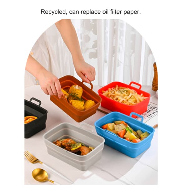 Friturebakke Bagning Bagetilbehør Vaskbar DIY Prop kage Gray