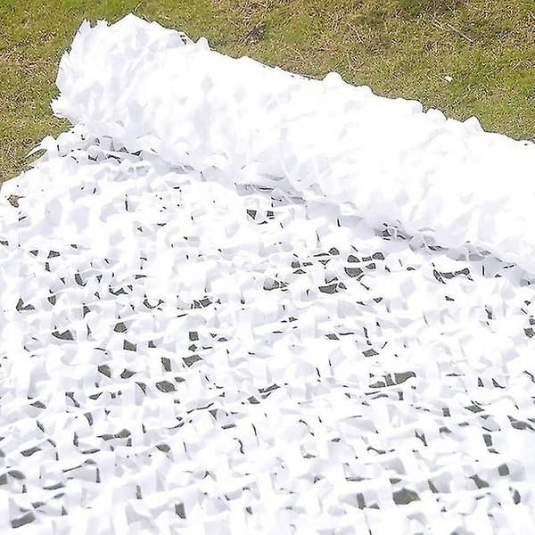 Camo Netting Solsejl Camouflage Netting Persienner Terrasse Mesh Net til camping Skydning Jagt Blå Blue 4m by 4m